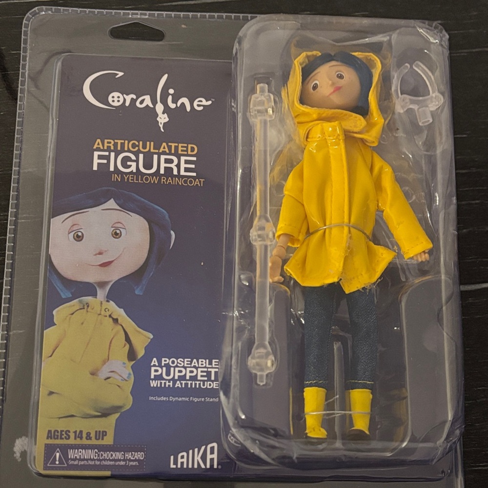 Coraline Articulated Figure in Yellow Raincoat